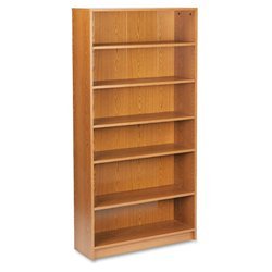 6 Shelf Bookcase - Medium Oak by United Stationers