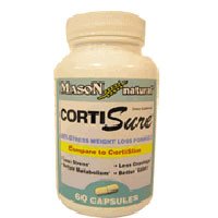 CortiSure Natural Anti-Stress Weight Loss Formula Capsules by Mason - 60 Ea.