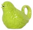 Stoneware Pottery Kiwi Bird Creamer 3.5"H, 5oz Set / 2