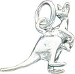 Sterling Silver Kangaroo Charm