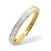 0.05 Ct Half Eternity Diamond Ring In 9 Carat Yellow Gold