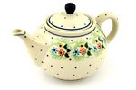 Polish Pottery Tea coffee Pot - Traditional Pattern - H0874B