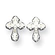 Sterling Silver CrossMini Earrings