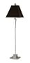 Candice Olson Margo Floor Lamp, Chrome Base with Chocolate Silk Soft Back Shade,  23-Inch by 61-Inch