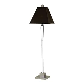 Candice Olson Margo Floor Lamp, Chrome Base with Chocolate Silk Soft Back Shade, 23-Inch... by Candice Olson