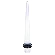 4 Gauge Clear Uv Acrylic Straight Taper