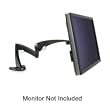 3M Commercial Office Supply Div. Products - Monitor Arm, Adjust Up/Down, 20 lb Cap, 16"x6"x19", Black - Sold as 1 EA - Monitor arm allows you to free up space on your desk and set your LCD monitor at the best ergonomic position. Mechanically adjustable arm moves up, down, forward, and back. Height adjusts up and down through a 13" range. Monitor can rotate to portrait or landscape, swivel 180 degrees, and tilt forward and back 80 degrees for optimal ergonomic positioning. Clamp/grommet mount har