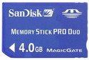Sandisk SDMSPD-4096-A10 Memory Stick Pro (Retail Package)