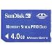 Sandisk SDMSPD-4096-A10 Memory Stick Pro (Retail Package)