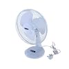 White 12" 3 Speed Oscillating Desk top Fan with adjustable tilt Cold Air For Office and Home