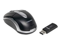 Toshiba optische Maus schnurlos schwarz-silber