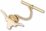 Texas Longhorns 3/8" "Solid Longhorn" Tie Tac - 10KT Gold Jewelry
