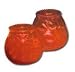 SEPSMWSTE234V1RD - Red Ambria Euro-Venetian Filled Glass Candle - 3-3/4