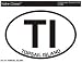 TOPSAIL ISLAND Oval Bumper Sticker