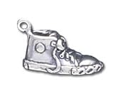 Solid Sterling Silver Sneaker Charm