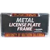 USC Metal "Mom" Inlaid Acrylic License Plate Frame