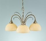 Hummingbird Silver 3-Light Chandelier