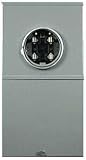 Circuit Breakers: G E 200 AMP Outdoor Meter Socket Main Breaker Load Center