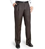 Collezione Luxury Pure Wool Pleat Front Trousers