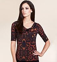 Per Una Speziale Animal Print Drape Top