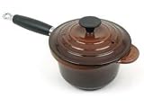 Le Creuset Enameled Cast-Iron 1-1 4-Quart Precision Pour Saucepan with Cover, Chestnut