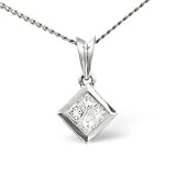 9ct Cluster Diamond Pendant..