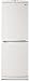 LG : LRBP1031W 10 Cu. Ft. Cabinet Depth Bottom Freezer Refrigerator - WHITE