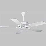 52 Performance Fan - Seabrook with reversible Medium Oak/Light Oak blades.