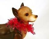 Red Rhinestone Party Collar for Dogs -Small