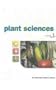 Plant Sciences: Macmillan Science Library