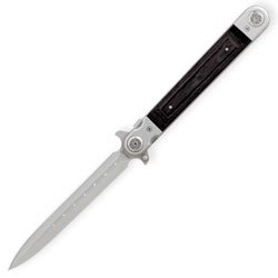 Buy Tomahawk Big Daddy Black Wood Stiletto Folding Knife