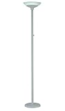Lite Source LS-80953WHT Lenci - Fluorescent Torchiere Lamp, Wht Finish Glass