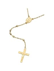 14K Yellow Gold 16.00 Inch Rosary Necklace