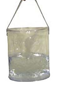 Folding Clear Water Bucket Compact PVC Made 2 Gallon Capacity