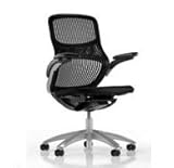 Generation Chair by Knoll - High Performance Arms - Dark Frame, Onyx Back & ....