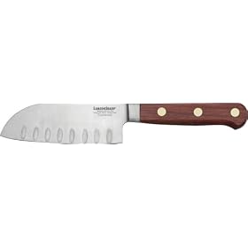 LamsonSharp 5-Inch Forged Kullenschliff Santoku Knife