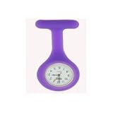 Montre � gousset d'infirmi�re - Violet- Silicone (contr�le infection)