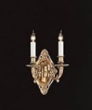 IMAGE OF Crystorama 622-PB Historical BrassTraditional Candle Wall Sconce in Polished Brass