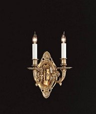 Crystorama 622-PB Historical BrassTraditional Candle Wall Sconce in Polished Brass