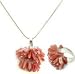Gift for Women Silver Red Onyx Pendant Ring (Pr310)