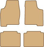 Buick Lucerne Custom-Fit All-Weather Rubber Floor Mats 4 Pc Set - (2006 06 2007 07 2008 08 )