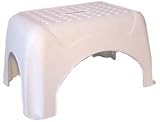 15x11x10 PLASTIC STEP STOOL WHITE