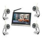 2.4GHz Receiver & 4 CMOS Wireless Cameras Security System WRC840+WCM706-4P
