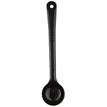 Carlisle 4360-503 Black 2 Oz. Measure Misers Solid Spoon (Case of 12)