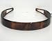 Square Tort Hair Band 1inch hard plastic headband in tortis shell finish with a fine square beveled design. Featured with a mini comb on the inside for great comfort and fit.Made in France