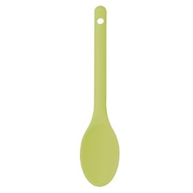 Kitchen Craft Colourworks Silicone Covered Cooking Spoon, Green, 22cm