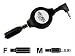 Cables Unlimited ZIP-AUDIO-CD4 ZipLinq Retractable 3.5mm Audio Extension Cable (Black)
