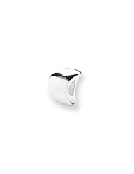 Crescent Moon Charm in Sterling Silver for 3mm Charm Bracelets