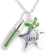 Wish Star Fairy Dust Necklace - Green
