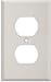 Jackson Deerfield #8MS108 Almond DPLX Out Wall Plate